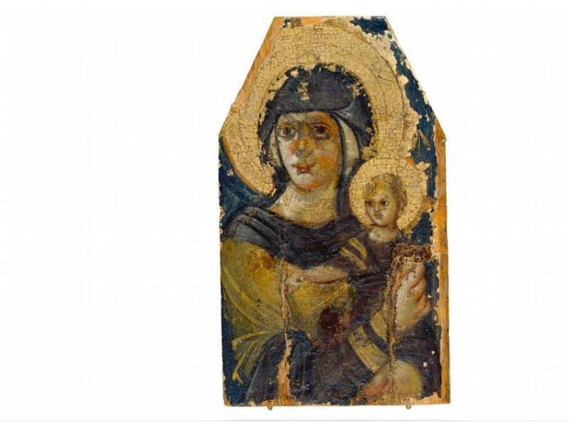 Εικόνα της Παναγίας με το θείο βρέφος από τη Μονή της Αγίας Αικατερίνης στο Σινά